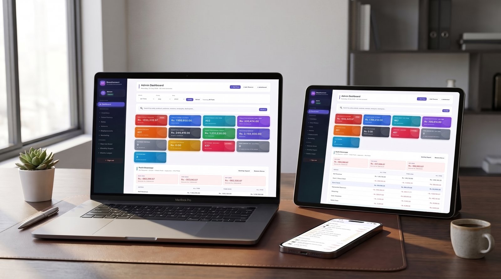 BaazKonnect business management suite dashboard